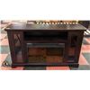 Image 1 : WOOD TONE ELECTRIC FIREPLACE SIDEBOARD