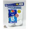 Image 1 : WHITE CREW SOCKS 12-16 SIZE 6-PACK FRUIT OF