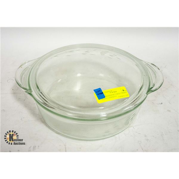 PRINCESS HOUSE LARGE LIDDED GLASS CASSEROLE