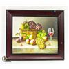 Image 1 : ORIGINAL PAINTING FRUIT AND WINE