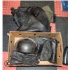 Image 1 : MOTORCYCLE CHAPS, VEST, GLOVES, HELMUT SIZE