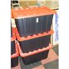 Image 1 : 3 X 102 LITRE TOUGH STORE HEAVY DUTY LIDDED NSF