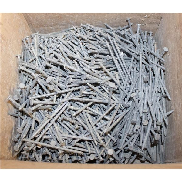 BOX APPROX 23 LBS 3 1/2   COATED NAILS