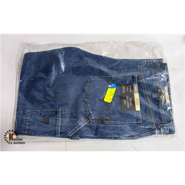 NEW BASS MENS DENIM CARPENTER JEANS