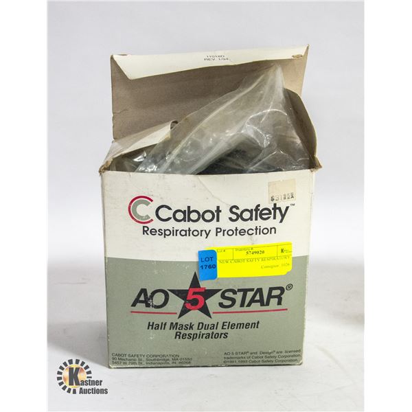 NEW CABOT SAFETY RESPIRATORY PROTECTION