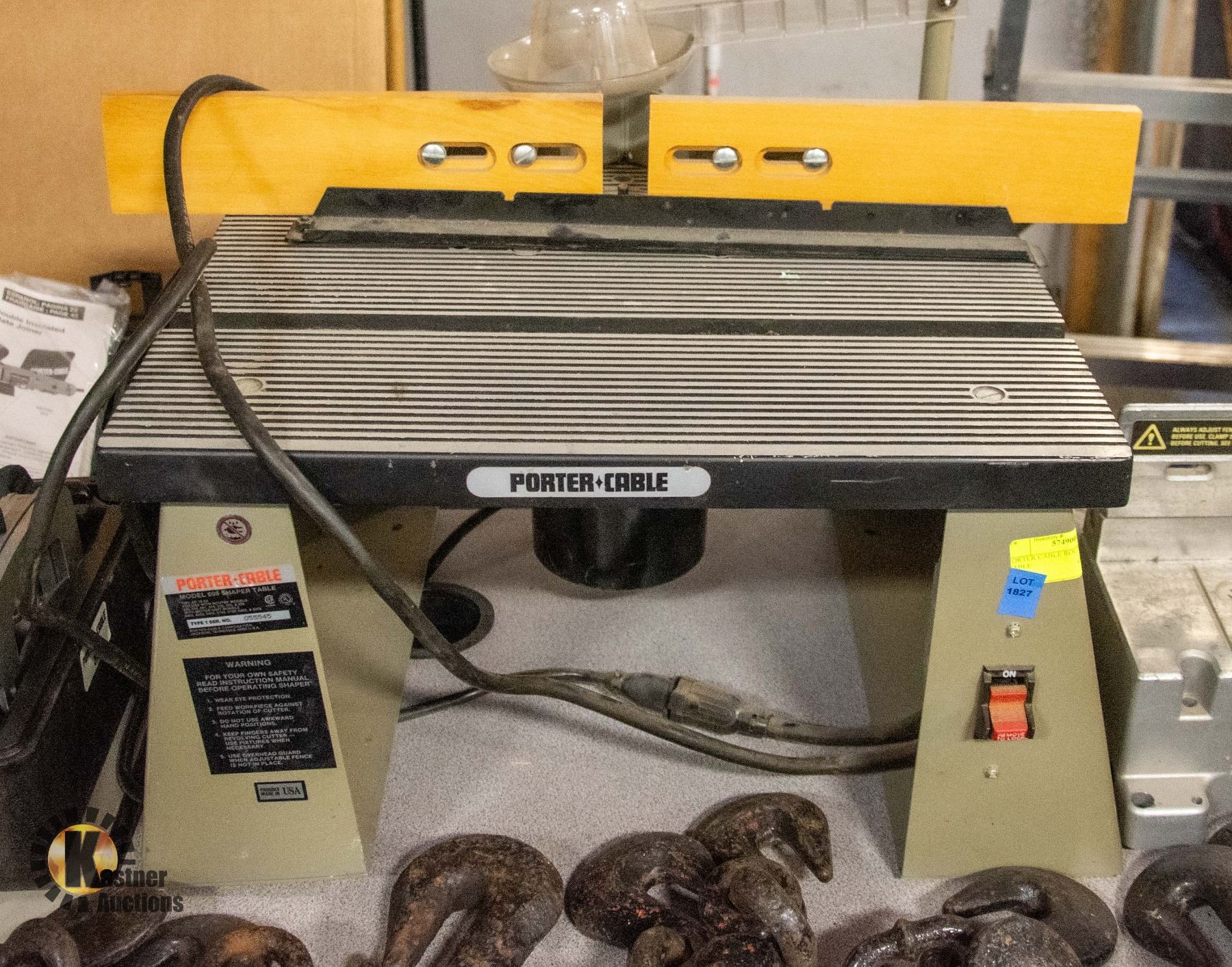 PORTER CABLE ROUTER SHAPER TABLE