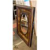 Image 2 : ANTIQUE MIRROR LARGE 35" W X 45" H X 4" DEEP