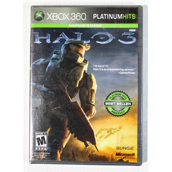 SEALED HALO 3 FOR XBOX 360