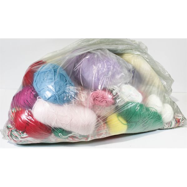 LARGE BAG OF ASSORT. YARN