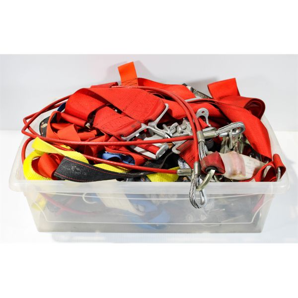 TOTE OF 10 VARIOUS SAFETY HARNESS'S