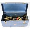 Image 1 : TOOLBOX W/ 4 VARIOUS OXY-ACETYLENE GAUAGES