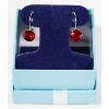 Image 1 : EARRINGS WITH HIGH END RED CRYSTAL INLAYS