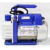 Image 2 : NEW ONE-STAGE VACUUM PUMP WITH GAUGES AND HOSE, 1/4 HP, HEAVY BUILT, 9 3/4" X 8"