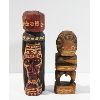 Image 1 : PAIR OF JAMAICAN WOOD ART CARVINGS