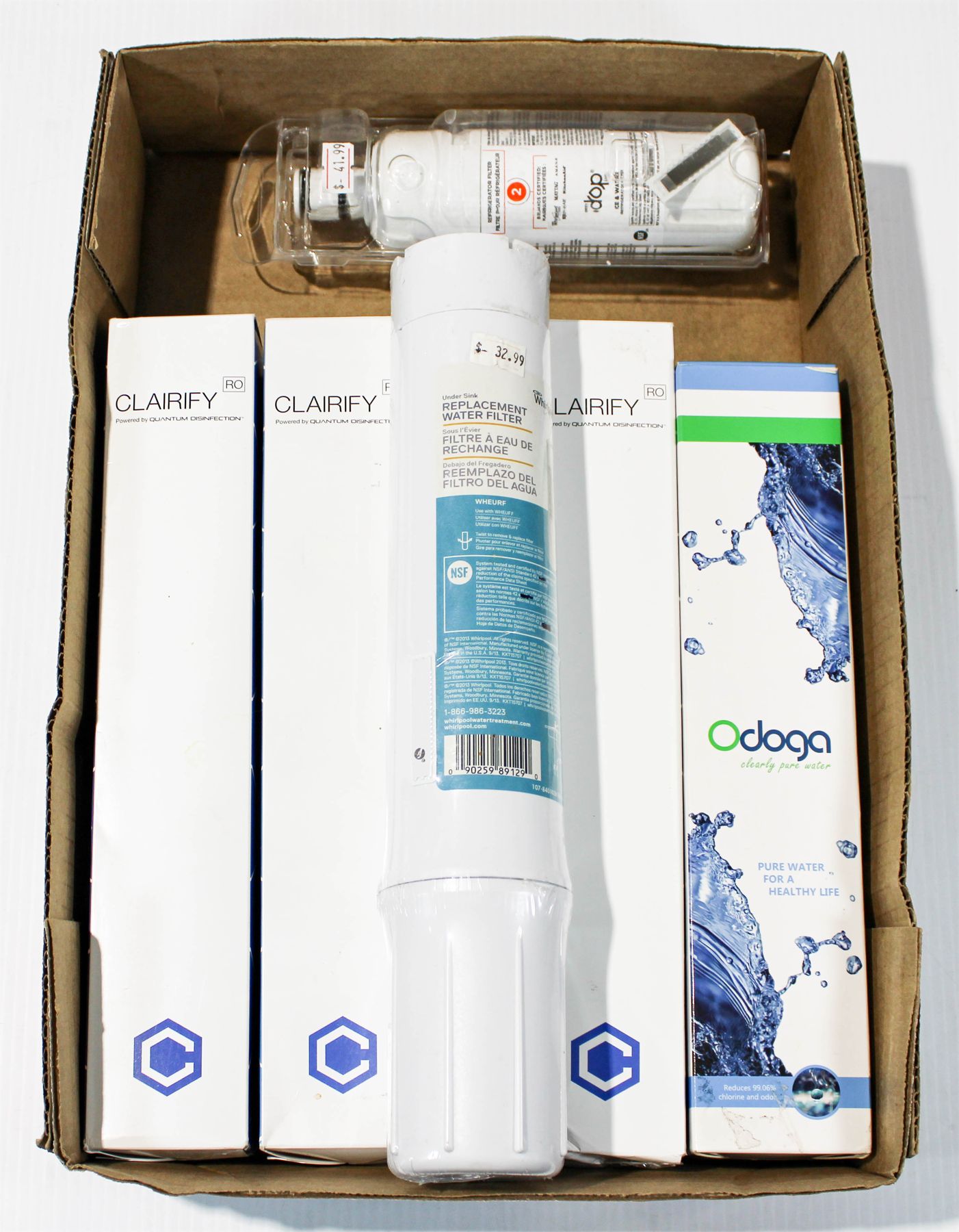 FLAT OF REVERSE OSMOSIS AND REFRIGERATOR FILTERS