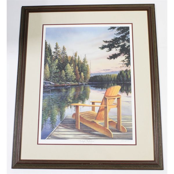 DUCKS UNLIMITED  TWILIGHT REFLECTIONS SIGNED PRINT