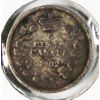 Image 1 : 1902 CANADIAN SILVER 5 CENT COIN
