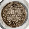 Image 1 : 1911 CANADIAN SILVER 5 CENT COIN