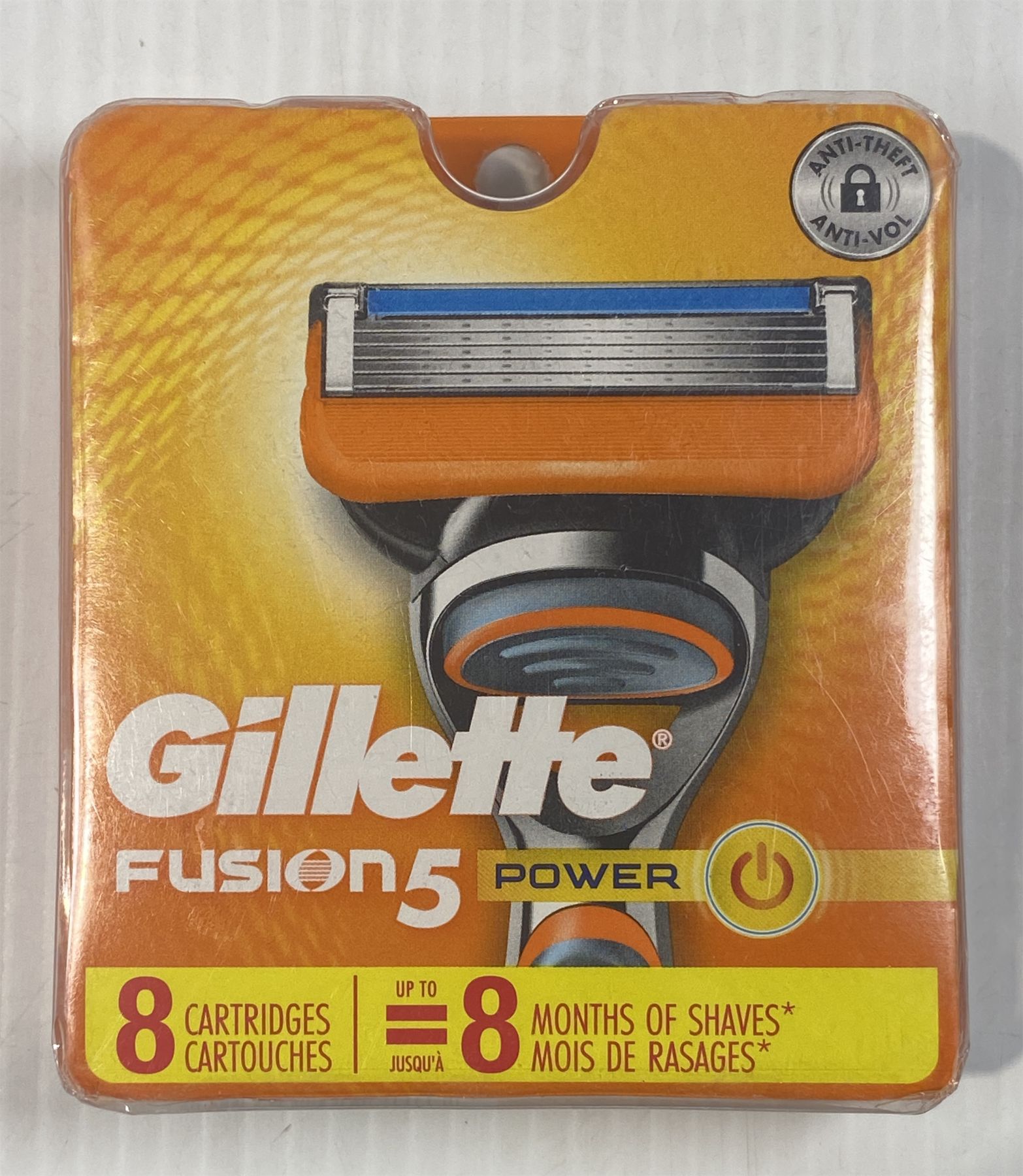RAZOR BLADES GILLETE FUSION5 POWER - 8 CARTRIDGES