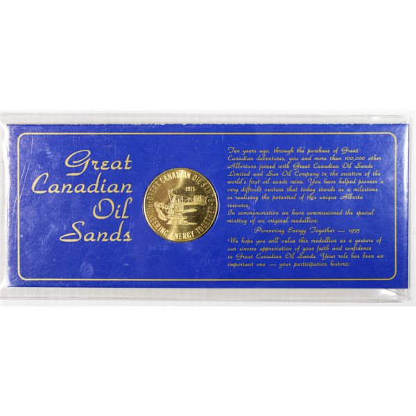 1975 GREAT CANADIAN OIL SANDS MEDALLION 