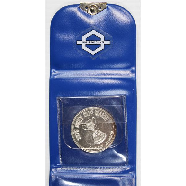 1975 GREY CUP GAME .999 PURE SILVER