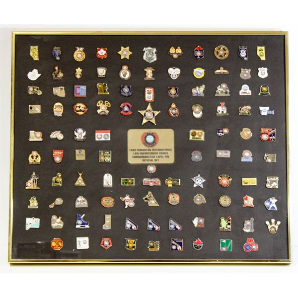 Intern Pin 1990 EDMONTON INTERN. LAW ENFORCEMENT GAMES LAPEL PINS