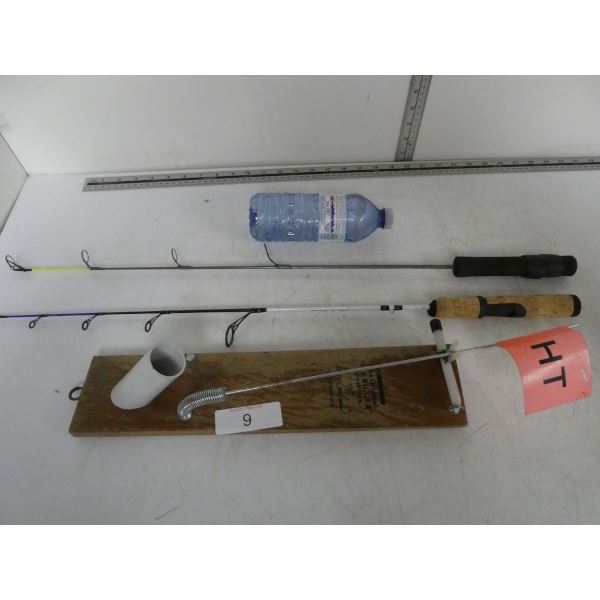 Ice rigger, ice fishing poles