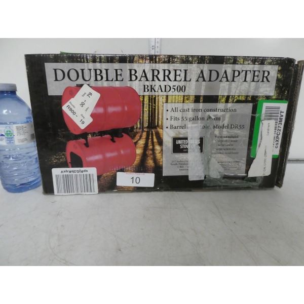 Double barrel camp stove adapter