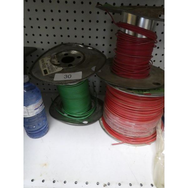 3 rolls of 12 gauge wire