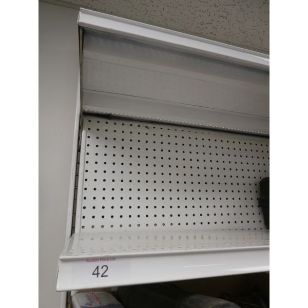 Metal display shelf unit