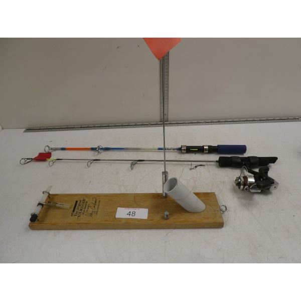 Ice rigger, ice fishing poles