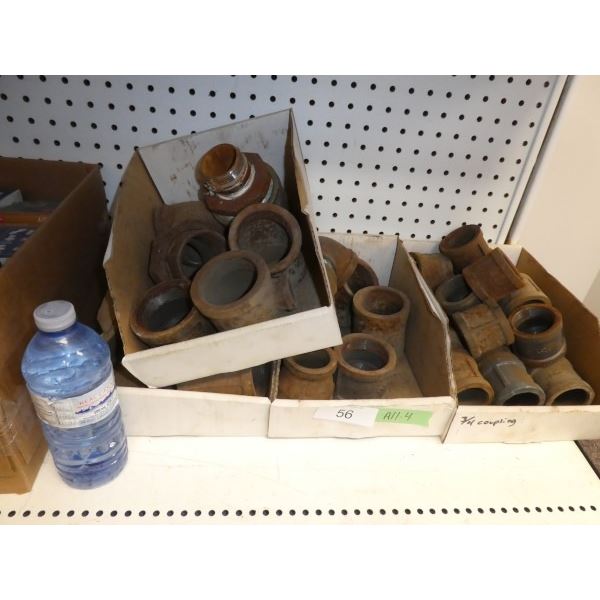 Assorted  gas & water iron fittings