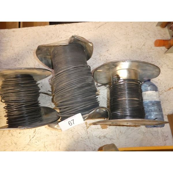 3 partial rolls of 10 ga wire