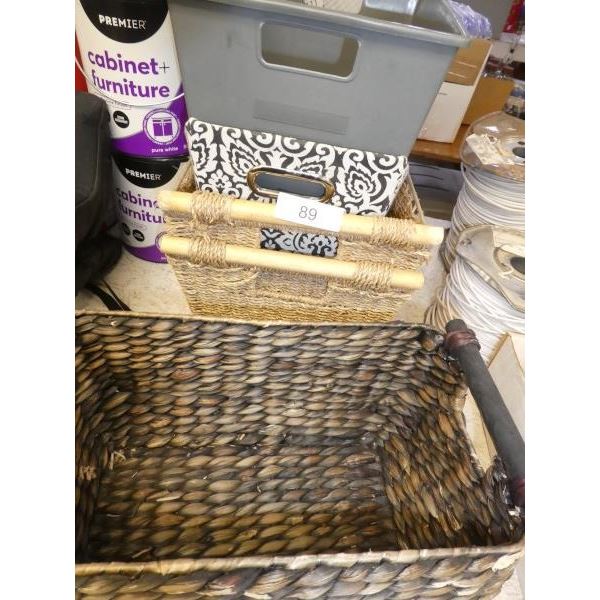 Storage baskets
