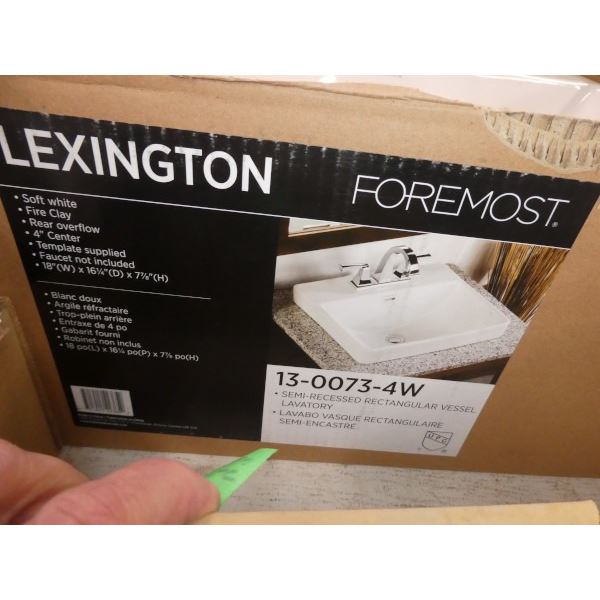 2 new Lexington Foremost rectangular vessel