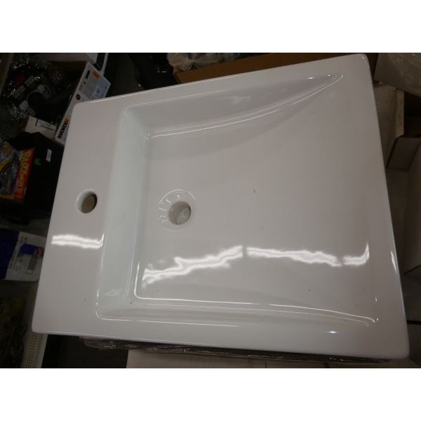 1 new Napoleon rectanuglar vessel sink. faucet