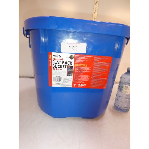 Heated flat back bucket