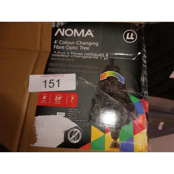 4' Noma colour-changing fibre optic tree