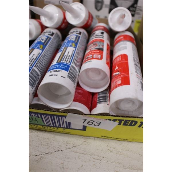 13-Assorted caulking cartridges