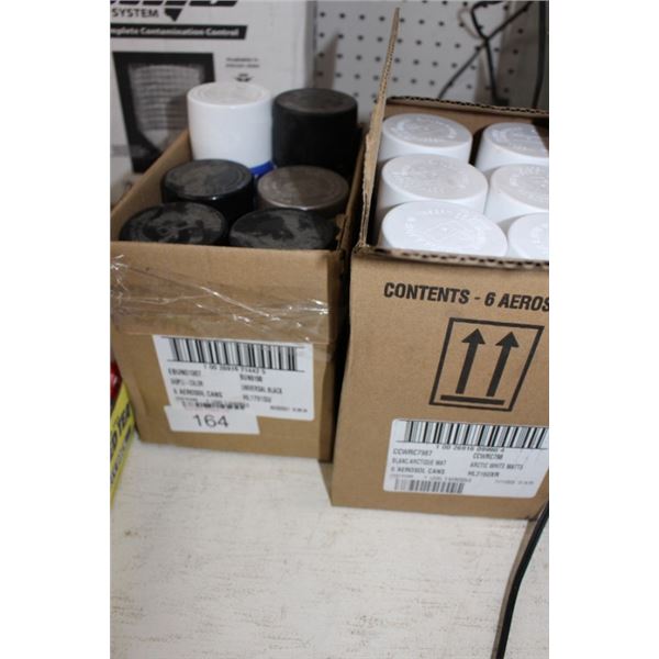 Assorted dupli-color paint cans