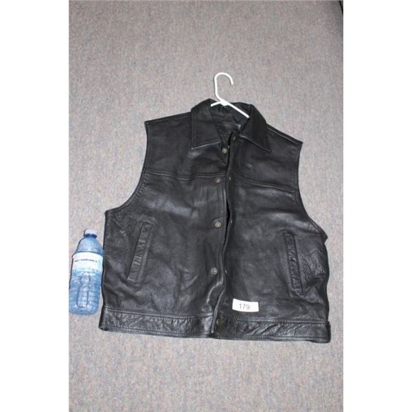 Leather vest - size L