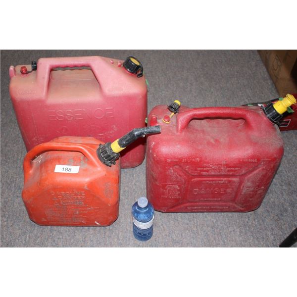 3 jerry cans