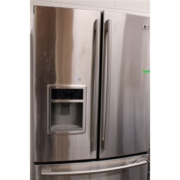 LG fridge model LFX25960ST - 69x35x30