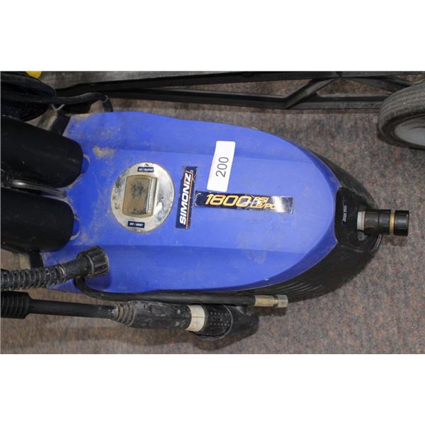 Smoniz 1800 PSI pressure washer