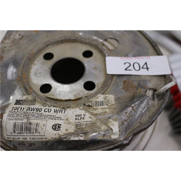 Roll of 10ga white wire