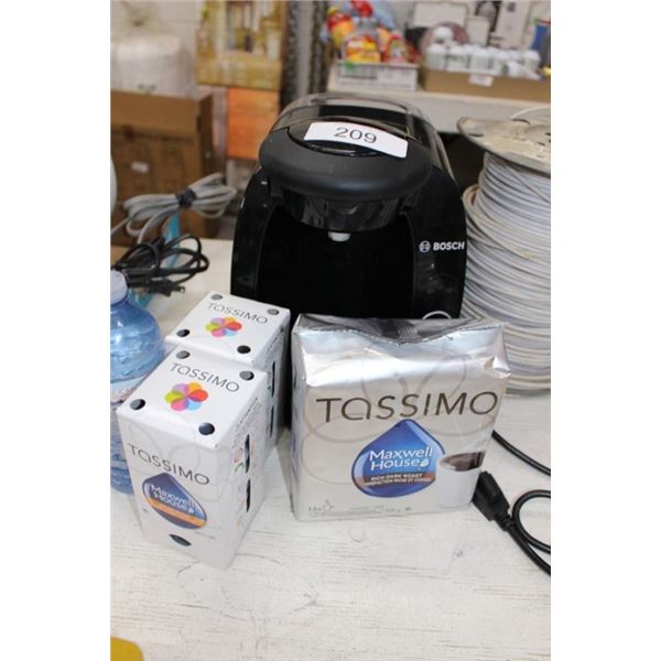 Tassimo coffee machine w/ maxwell house pods
