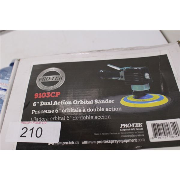 6" dual action orbital sander