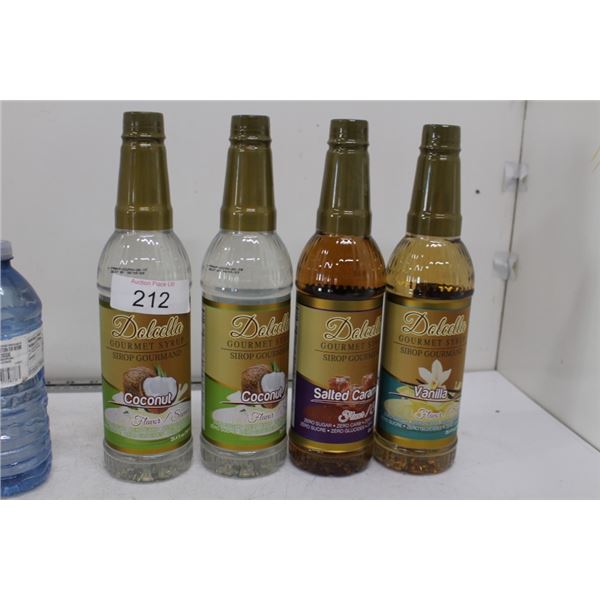 4 x Dolcella gourmet syrups