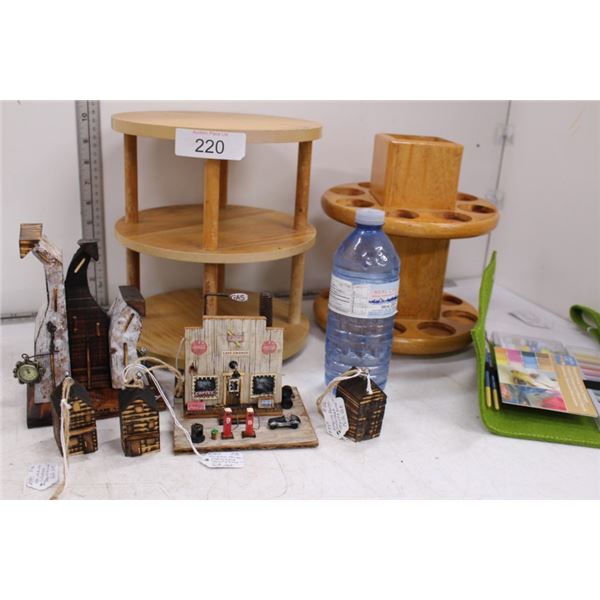 Spice rack carousel, ornaments, paint kit