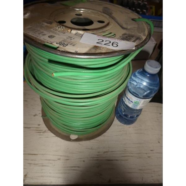 Roll of 10 ga green wire